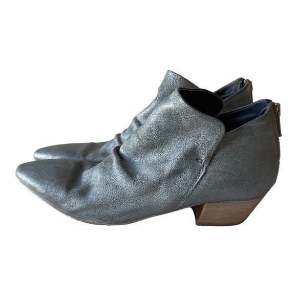 Officine Creative metallic blue leather bootie shoe 37 - Picture 4 of 6
